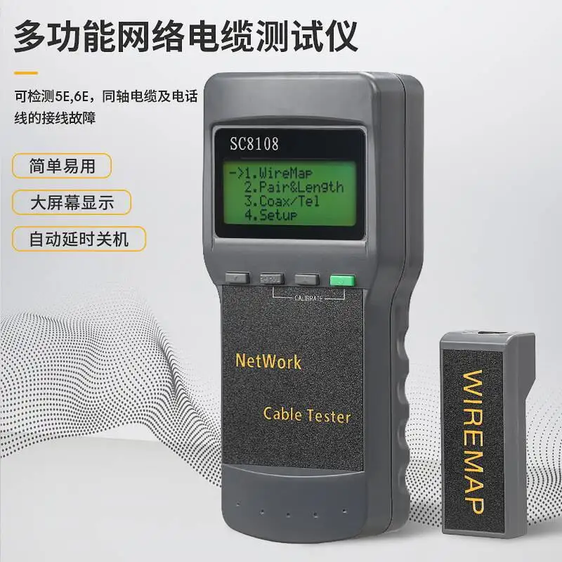 

Обнаружение длины точки останова SC8108 Тестер сетевой линии Сетевой тестер RJ45