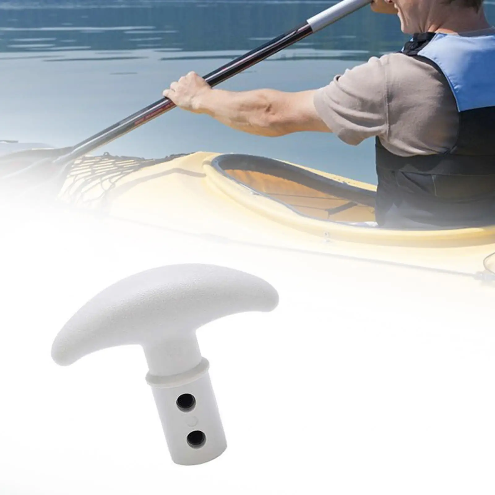 Boats Paddle Replacement T Handle Sturdy Small Size Convenient Assemble Portable Accessory PVC Material for Surfboard Paddle