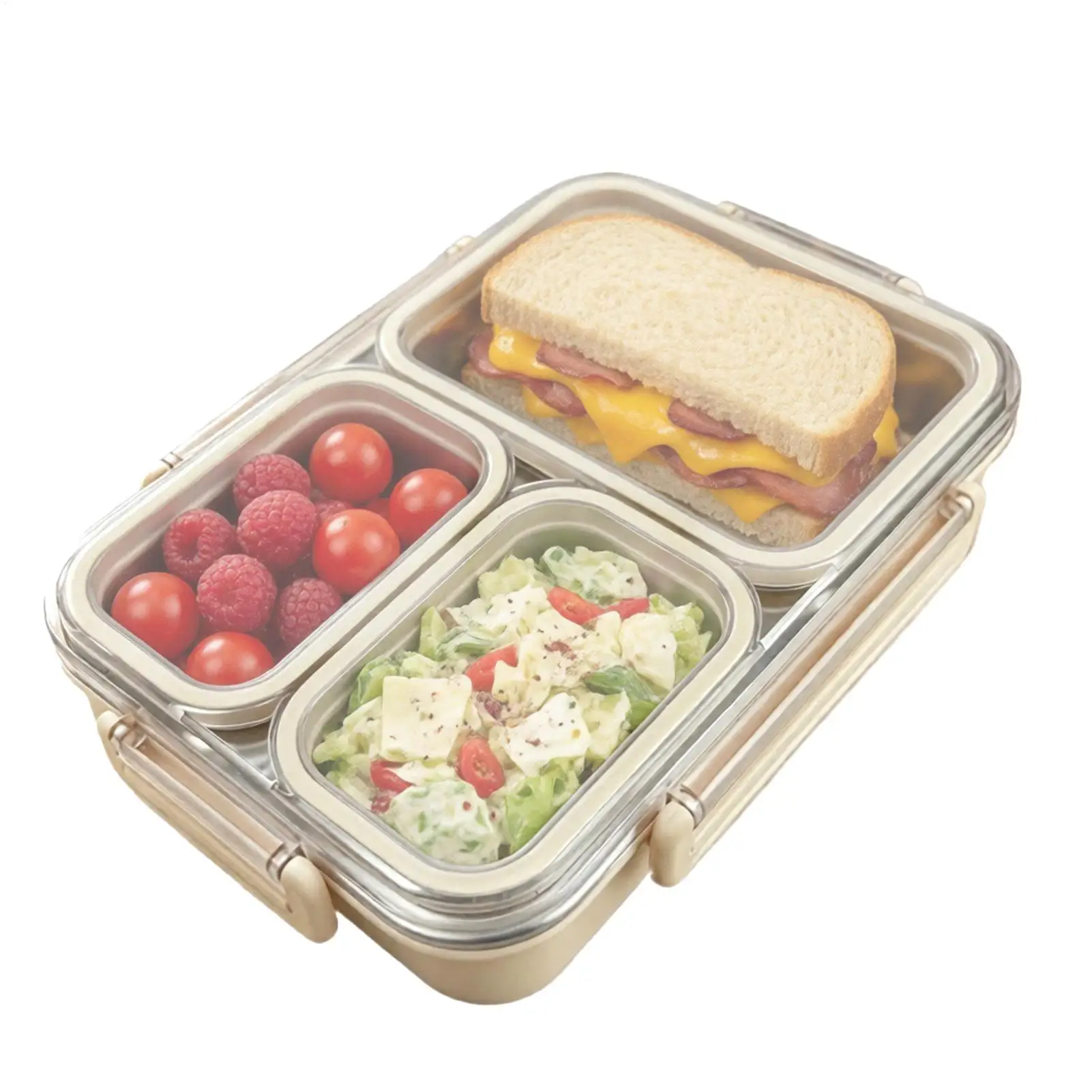 Lunch Box For Men 800ml Leakproof Food Grade Stainless Steel Storage Work Lunch Box Snack Containers For Kids Adults Women Men
