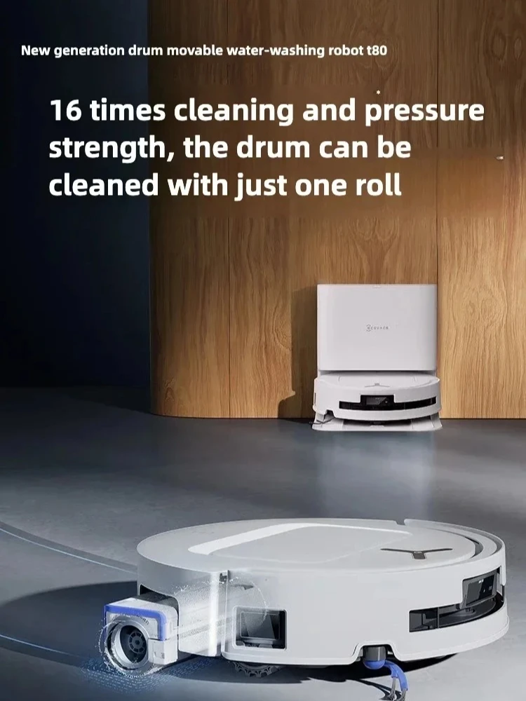 Ecovacs Deebot T80 Floor Cleaning Robot with Integrated Sweeping and Mopping, Fully Automatic Cleaning
