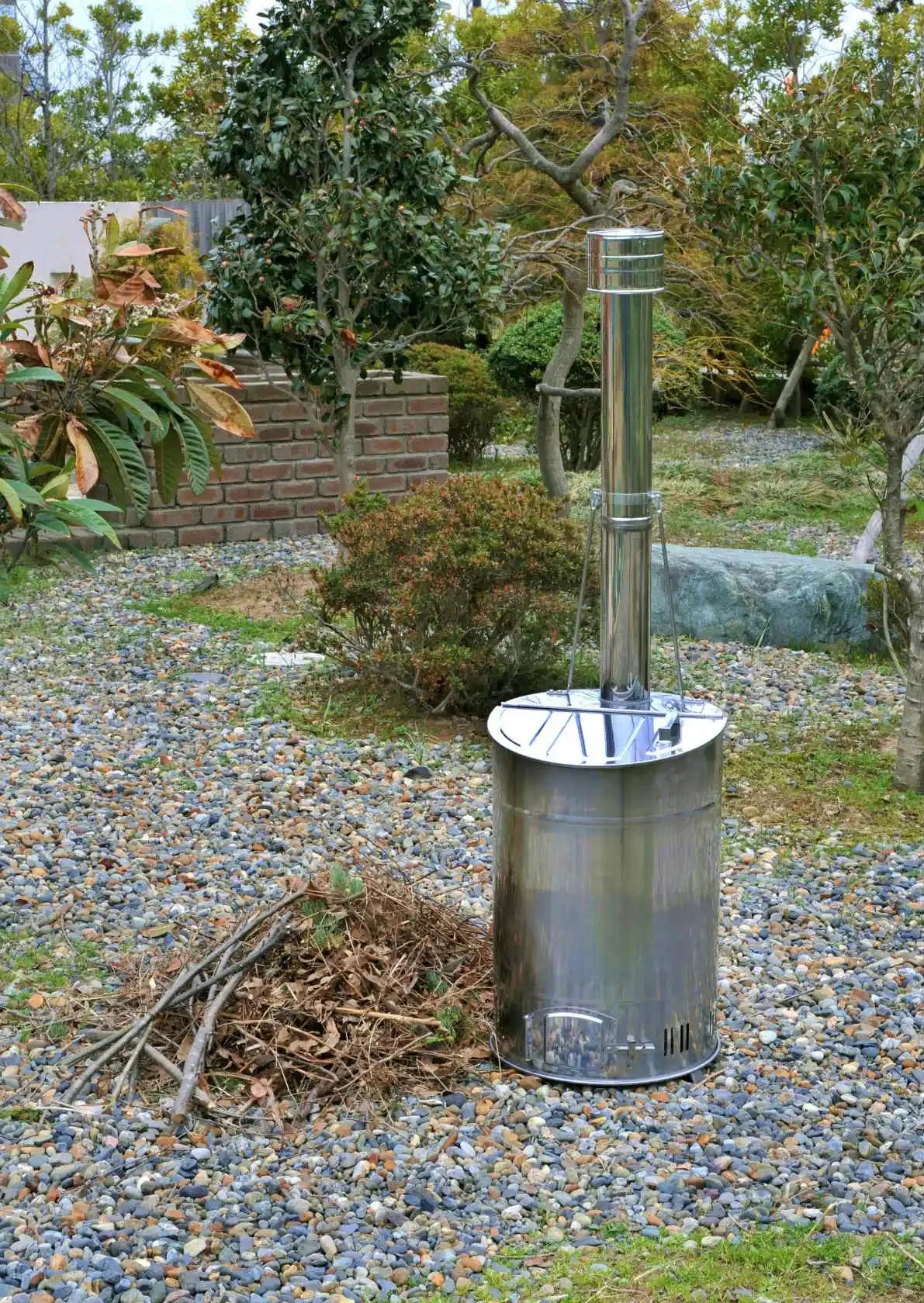 Leaves Incinerators For Home Using Garden Smart Improvement Home Smart Waste Bins Garden Incinerator Stainless Steel Material