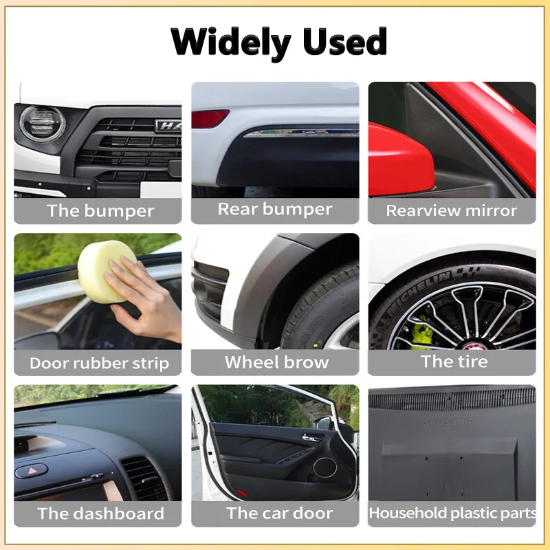 Restauratore di plastica per auto Ritorno al rivestimento in pelle lucida nera Prodotti per la pulizia automatica Parti in plastica Rinnova la cura dell'auto interna