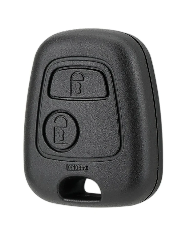 Chave remota do carro fob escudo caso substituição 2 botões para peugeot 206 207 307 408 607 para