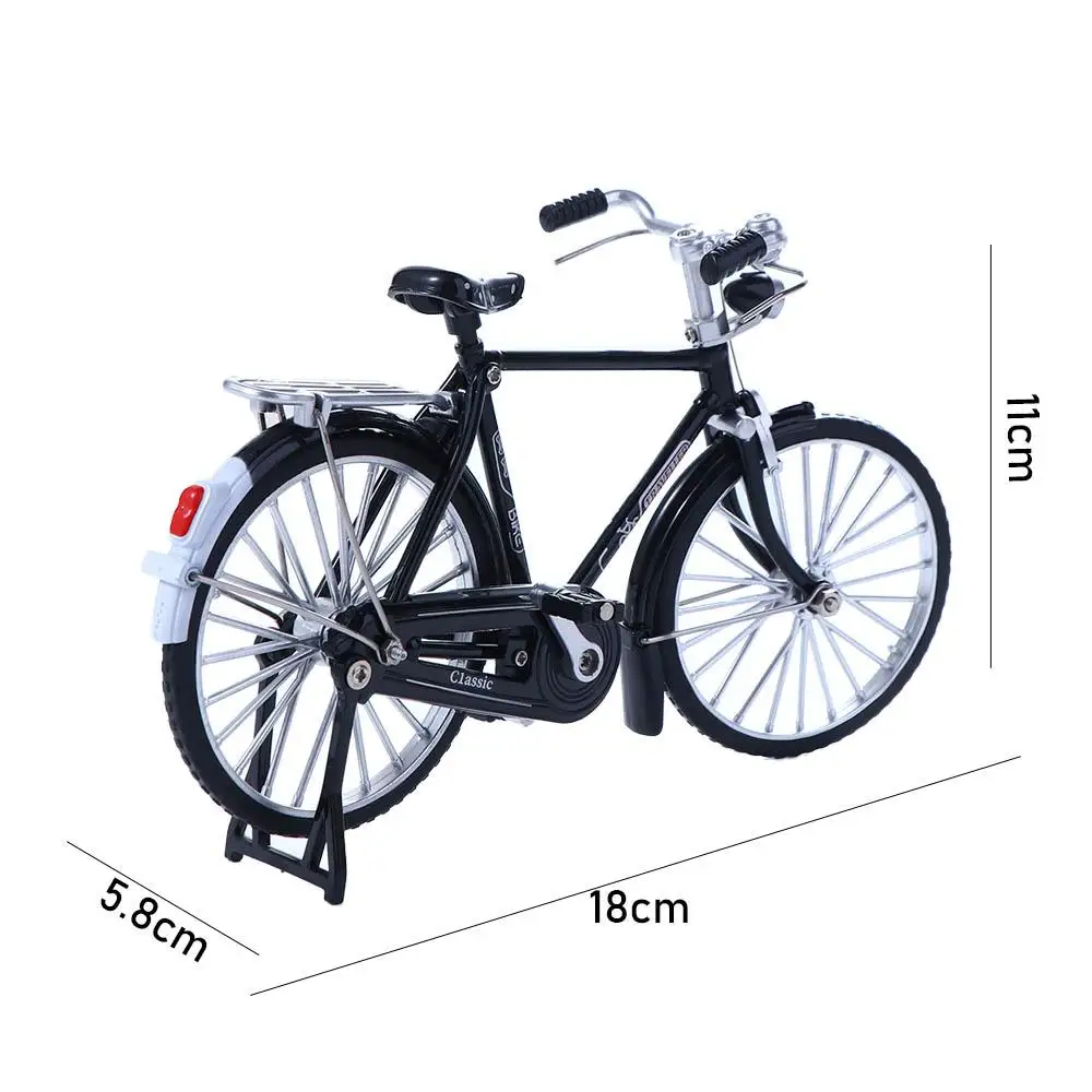 Mini Bicycle Diecast Metal Miniature Model 1:10 Scale Bicycle Model Vintage Bicycle Model Retro Bicycle Toys Simulation Bicycle