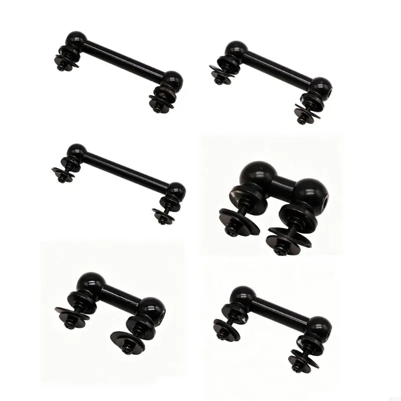 Drum Lug Replacement Part Aluminum Alloy Black Double-Side Opening Drum Shell Hardware with Mounting Hardware for Repair 69HD