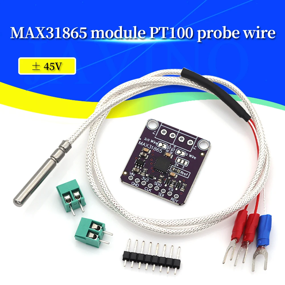 MAX31865 PT100 to PT1000 RTD-to-Digital Converter Board Temperature Thermocouple Sensor Amplifier Module 3.3V/5V For Arduino