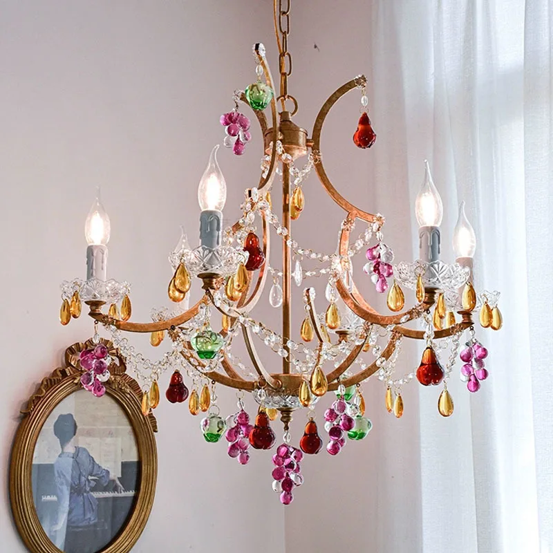 

French, Guest Dining Room, Crystal, Chandelier, American, Vintage