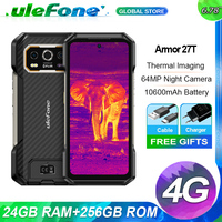 Ulefone Armor 27T 4G Rugged Thermal lmaging By FLIR 10600mAh 24GB+256GB 6.78\