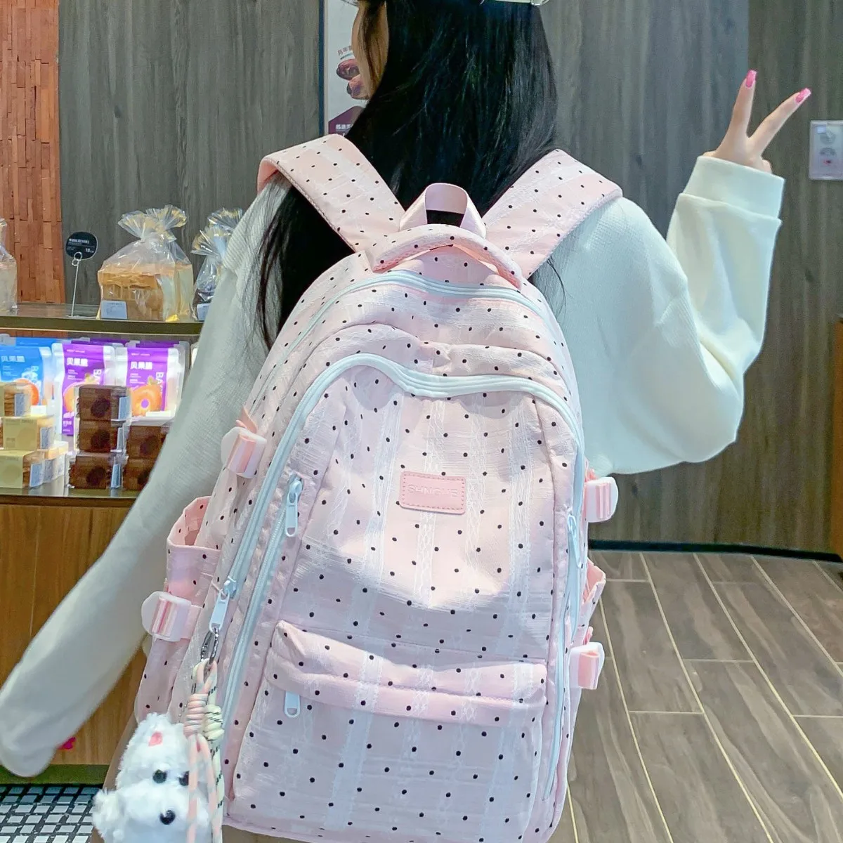 

Ultra-Light Large-Capaci Bapa for Junior And High School Students Double oulder Bag Spine Protection School Bag for B...