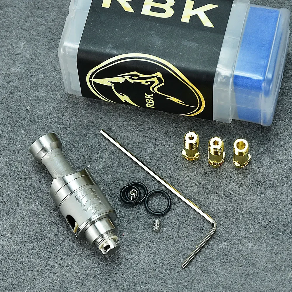 Wolfcoolvape Monarchy Mobb Mv Inverted Skull Rba vape RBA สะพาน vape Billet/BB/Boro ถัง 4 PCS Air Pin 1.0/1.5/2.5/3.5 มม.