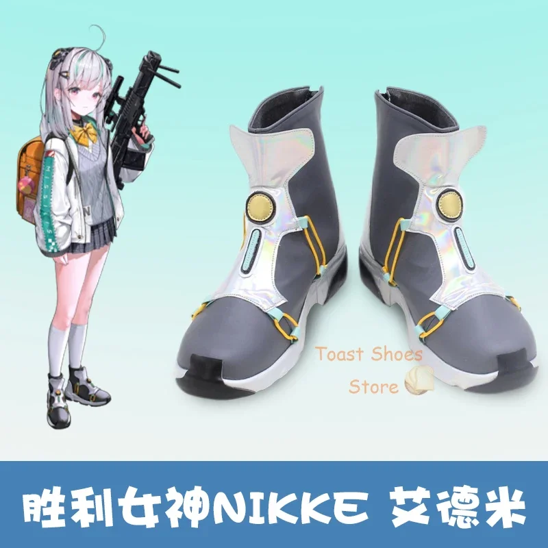 

GODDESS OF VICTORY: NIKKE Edemi Косплей Комикс Аниме Игра для Con Halloween Party Edemi Косплей Костюм Опора Обувь