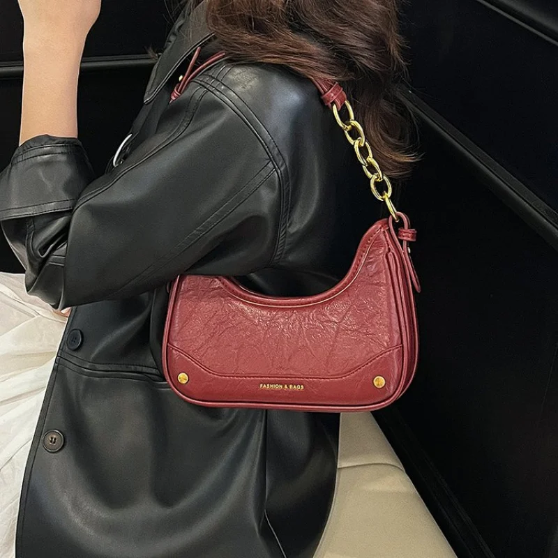 

Classic Leather Shoulder Bag For Women, Crossbody Bag With Spacious Compartment, By Famous Designer Luxury Brand
