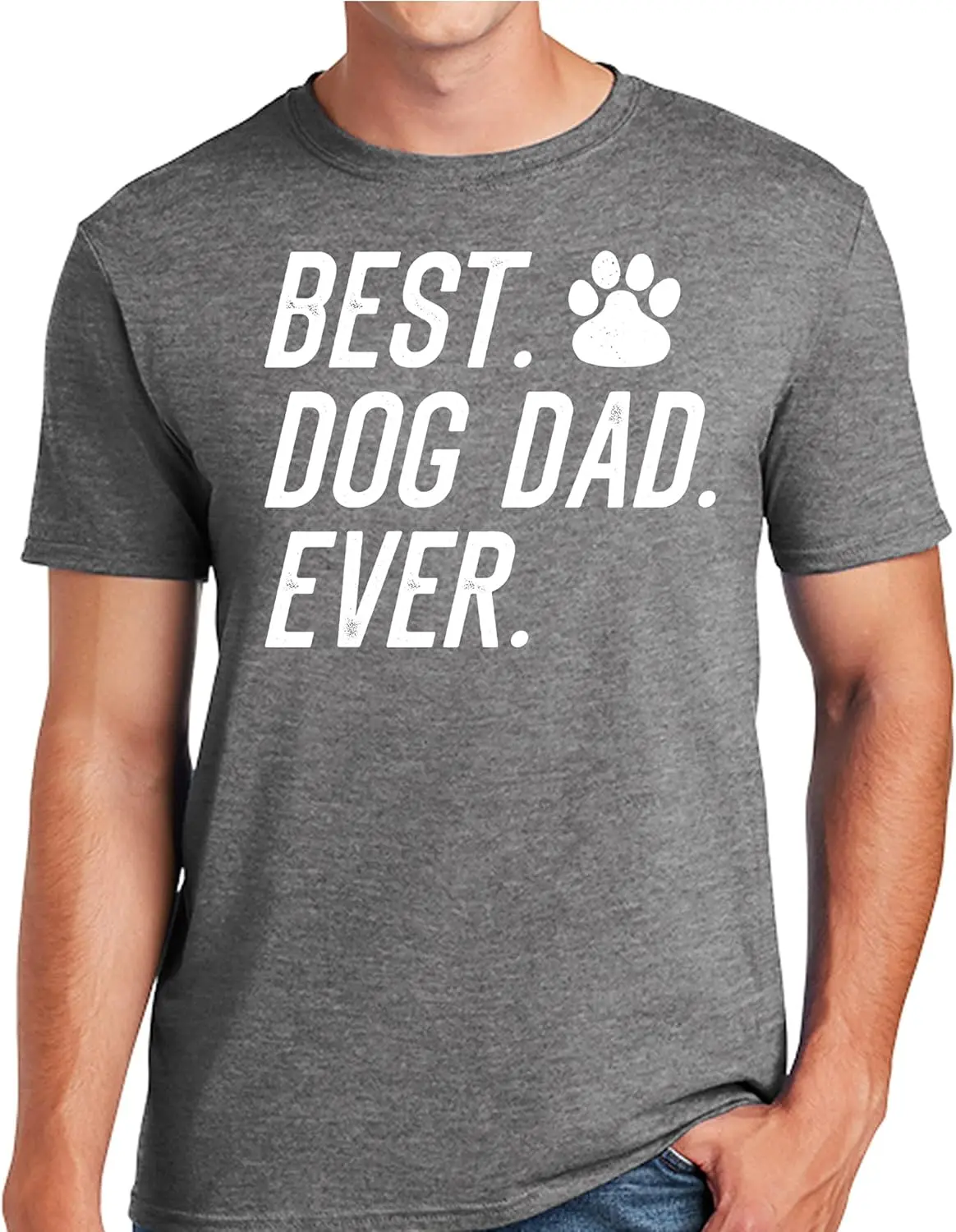 Best Dog Dad Ever T-Shirt Funny Fathers Day Sarcastic Graphic Puppy Tee T Shirt