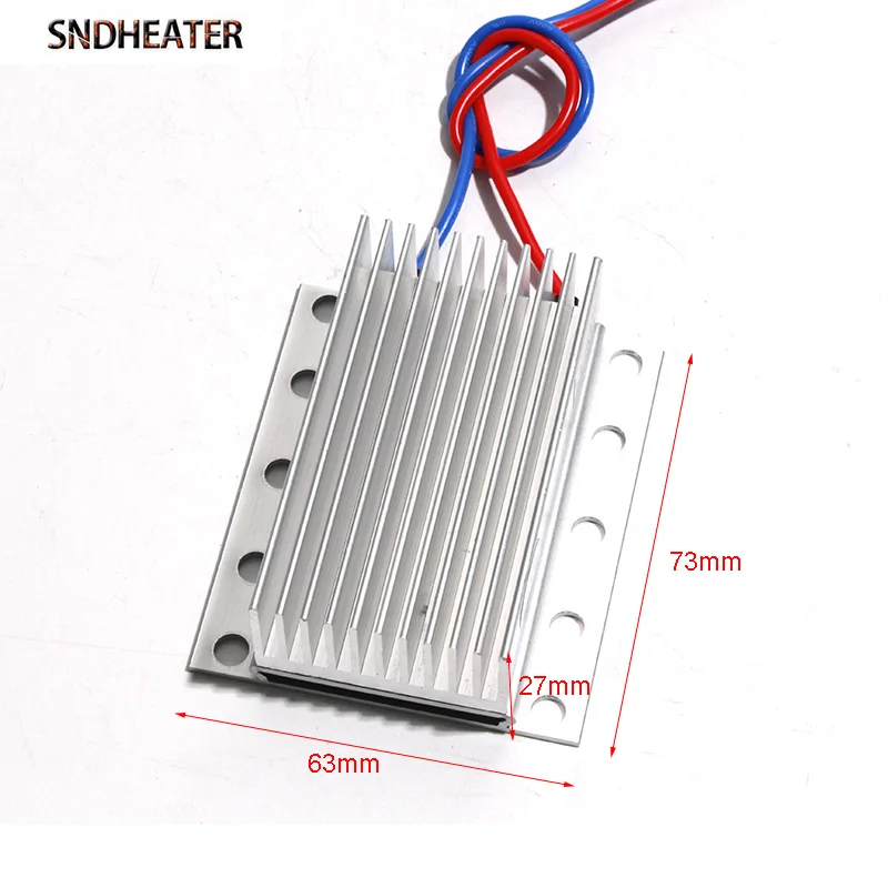 SNDHEATER 2PCS 73x63x27mm Electric PTC Heater Constant Temperature Heating Aluminum Shell Silver for Desoldering LED Lamp Bead