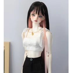 1/3 1/4 1/6 1/8 Long  Straight Style Hair High Temperature Wire BJD Doll Wig YOSD MSD SD  Two Colors Accessories