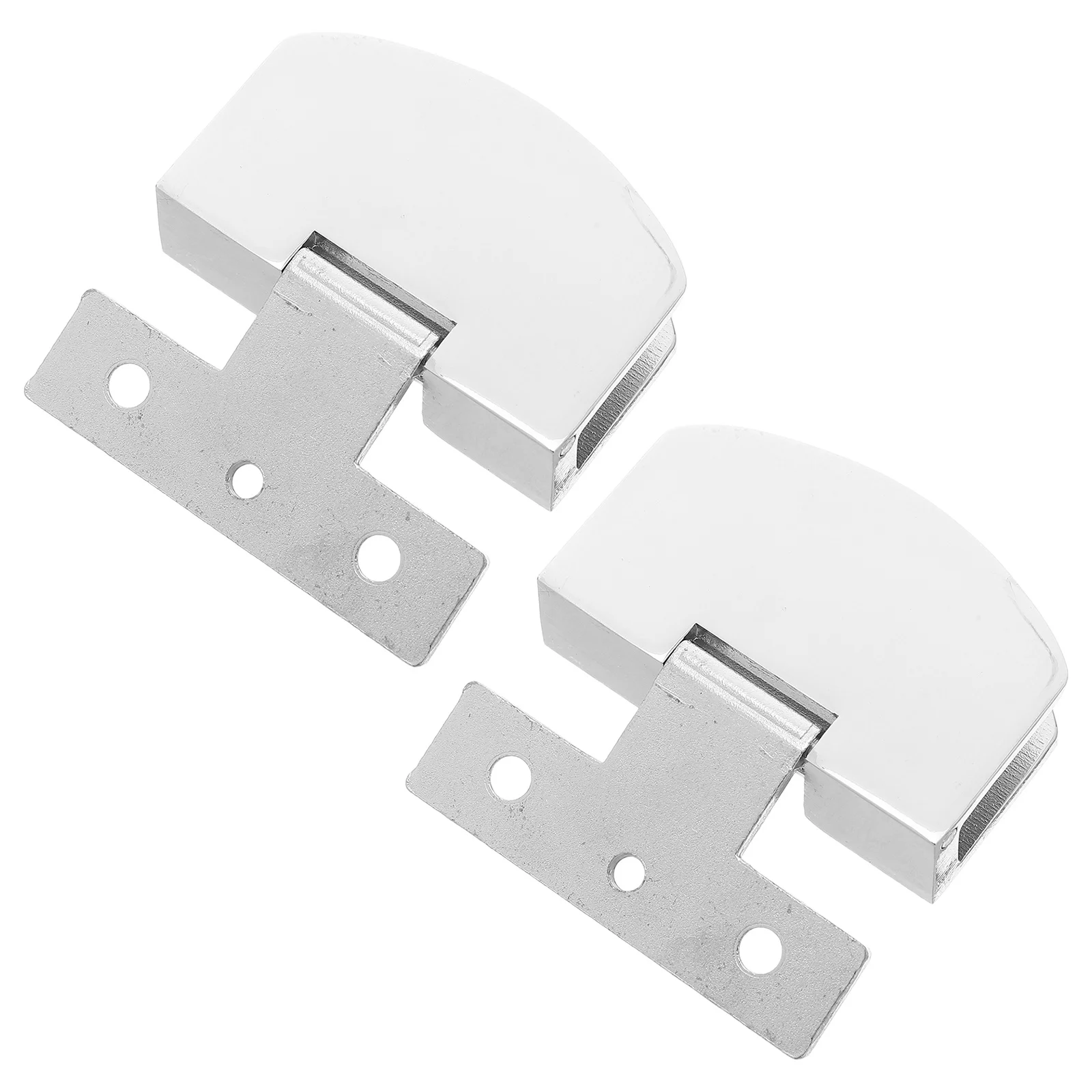 

2Pcs Stainless Steel Glass Door Hinge Replacement Long Lasting Performance Concealed Door Pivot Hinge Glass Shelf Hinges
