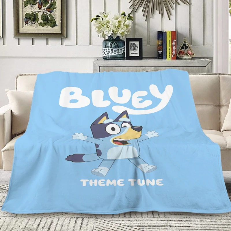 

Winter Blanket T-Blueys Sofa Blankets Microfiber Bedding Fluffy Soft Blankets King Size Blanket Warm Anime Fleece Camping Custom