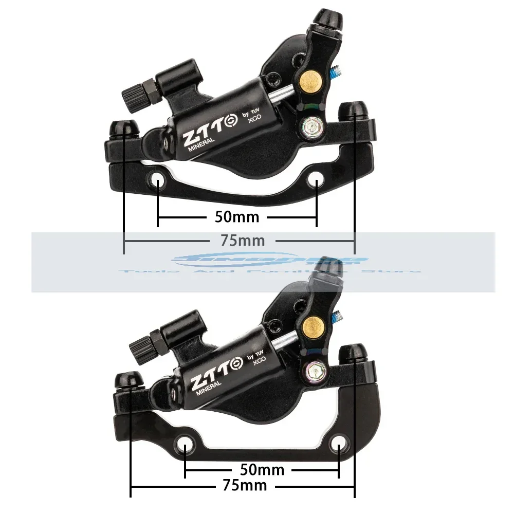 New Line Pulling MTB Road Bike Hydraulic Disc Brake Calipers Front Rear Cable Control Bicycle 2 Piston Oil Brake