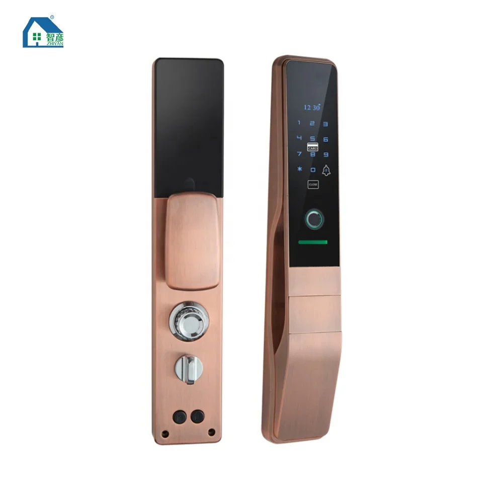 automatic smart fingerprint password anti-theft door lock