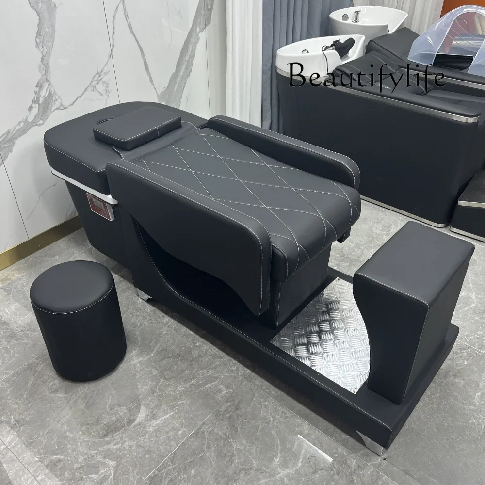 Nordic Hair Salon Special Multi-Functional Half Lying Flushing Bed