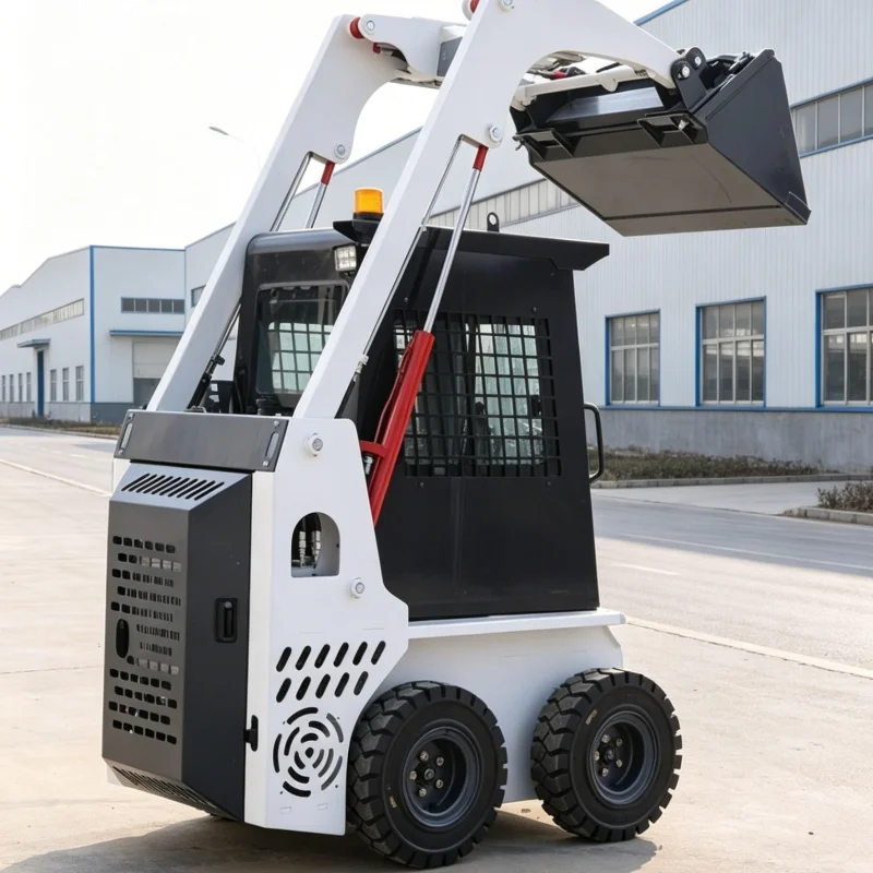 

Customized Loading & Unloading Skid Steer Equipment, Mini Skid Steer Vehicle, Ride-on Skid Steer Loader for Material Transit