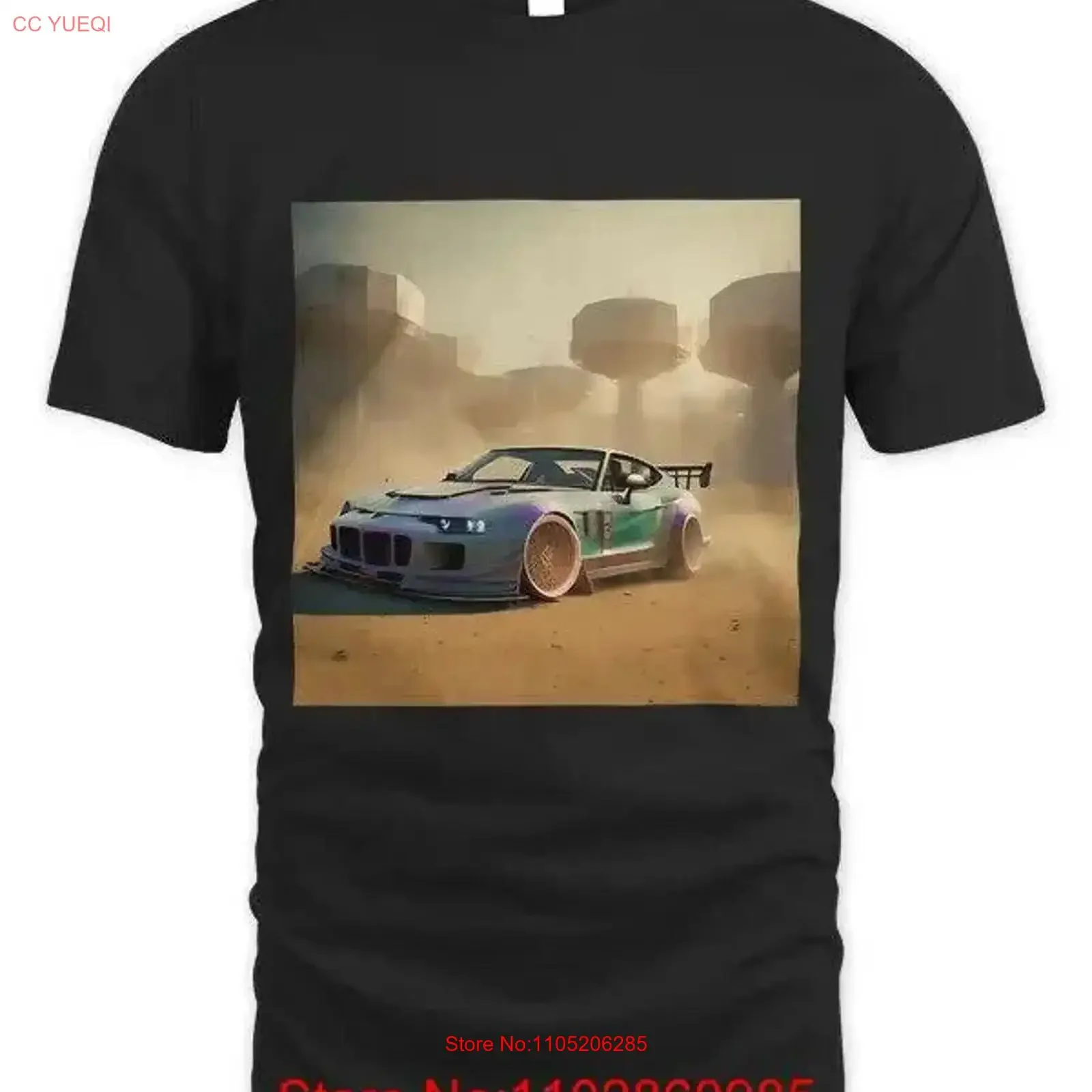 Futuristic Classic Sports Car Race Racing Alien Planet T Shirt vintage Washed Unisex Casual Breathable Comfortable