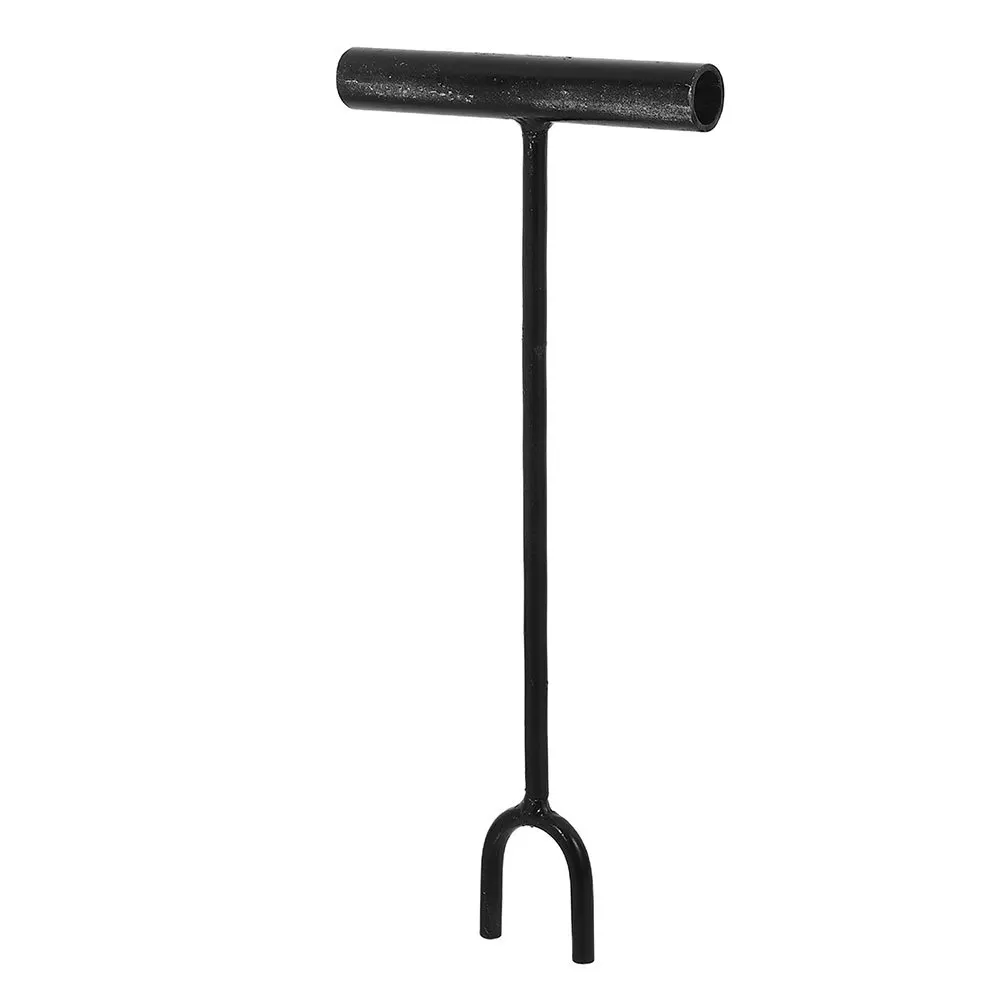 

Valve Switch Wrench Long Rod U Shaped Fork Durable Steel Shut Off Tool for Water Gas Meter Heating Valve Emergency Use