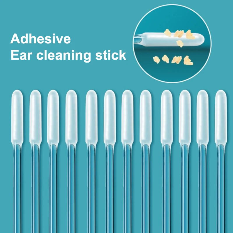 24Pcs/bag Sticky Ear Digger Double Head Ear Digging Tool Not Hurt Ear Digging Spoon Ear Care Ear Wax Cleaning Special Tool`~