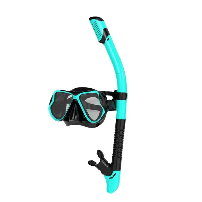 Diving goggles set Professional snorkeling snorkel set Large frame silicone diving mask Full dry snorkel