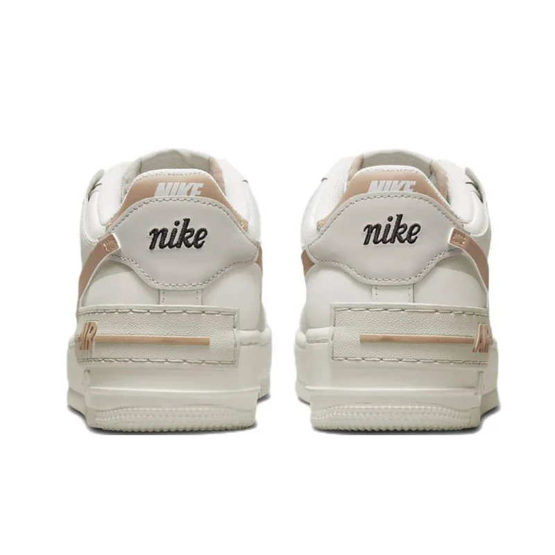 Nike Original Cream Air Force 1 Shadow moda zapatos bajos antideslizantes zapatos casuales de mujer