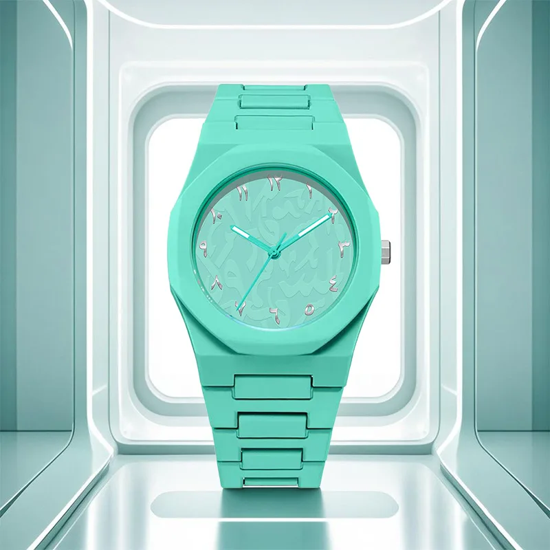 Simple casual men's women's watches, macaroon color quartz watches, round dial quartz watches, suitable for daily life, gifts