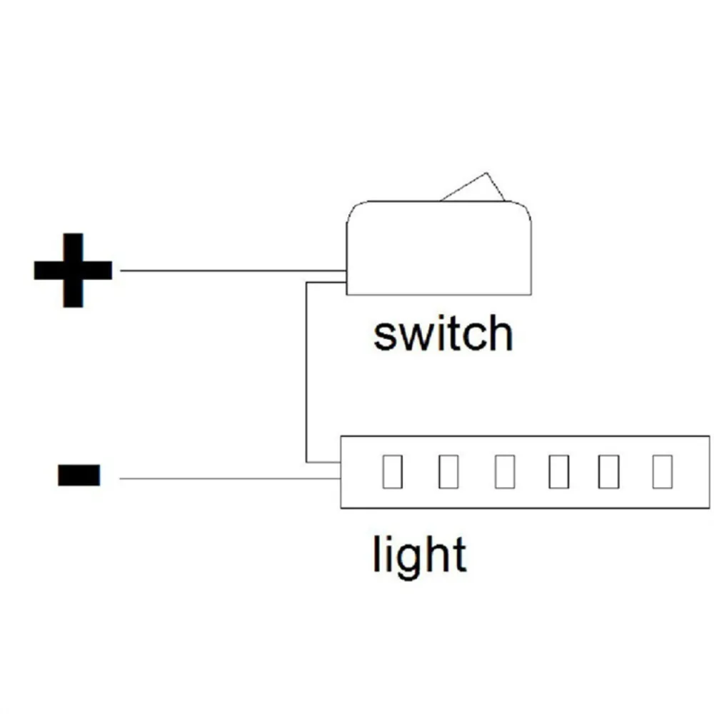 Paste Type Car Switch 10A DC 12V Rocker Switch with Cable 50/100/200cm Toggle Switch for Fog Ring Drive Lights Neon Lights