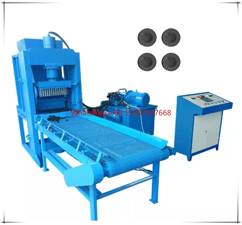 Hydraulic type Arab cubic briquettes shisha punching press charcoal briquette machine