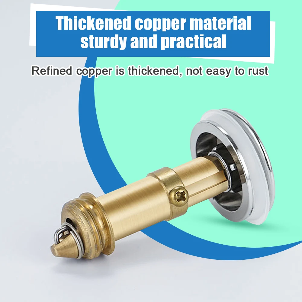 Đồng Bật Nảy Core Lưu Vực Thoát Nước Lọc Tóc Bắt Tắm Chặn Chậu Tắm Vòi Lọc Cắm Chậu Tắm Nhà Bếp Khử Mùi dụng Cụ