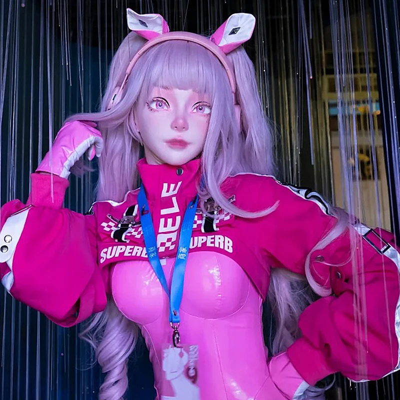 شخصيات أنيمي تأثيري أنثى/فتاة الراتنج كامل الرأس/نصف عقال قفل BJD قناع شخصيات كرتونية تأثيري Kigurumi أو قناع