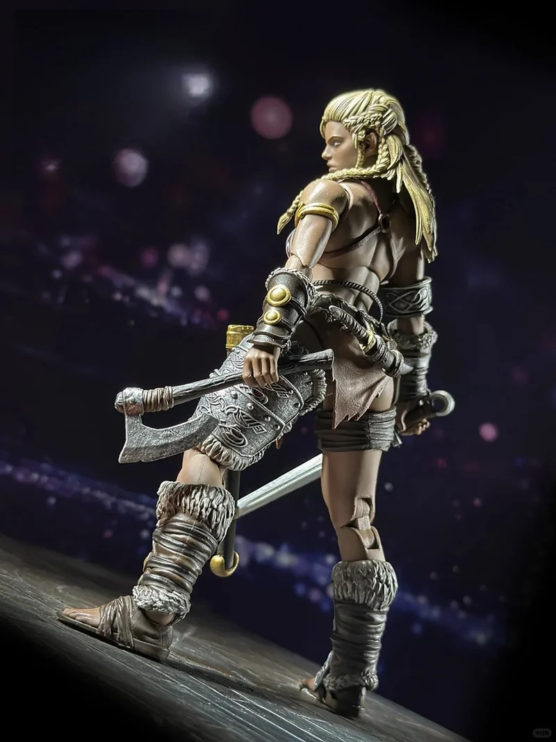 Em estoque xesray luta para glória 1/12 figura de ação combates 2025 evento exclusivo ouro hildr anime modelo presentes do feriado brinquedos