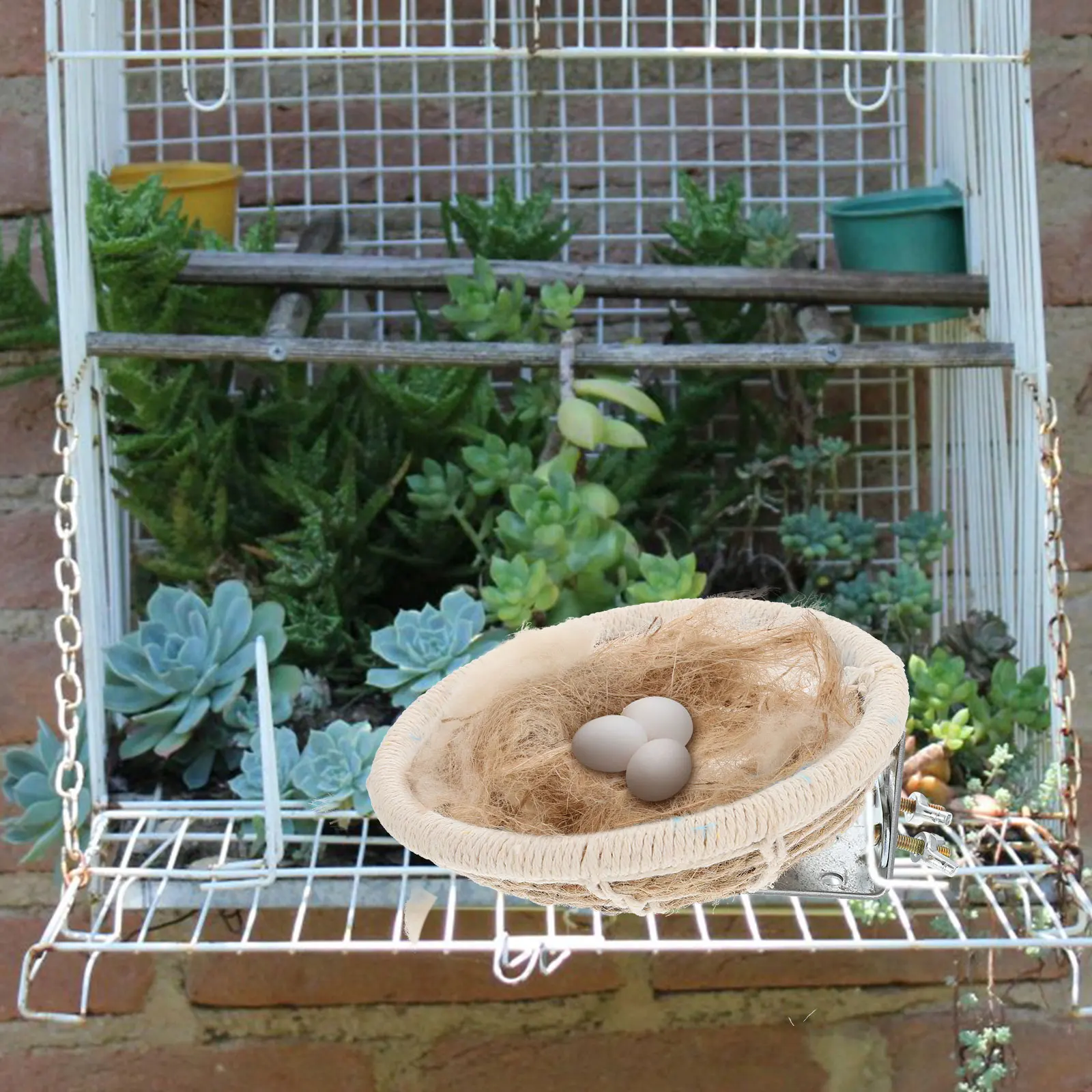 

Bird Nesting Materials 40g Mixed Cushion for Small Birds Parrots Cage Safe Natural Jute Silk Rope Raffia Grass Wool Cotton