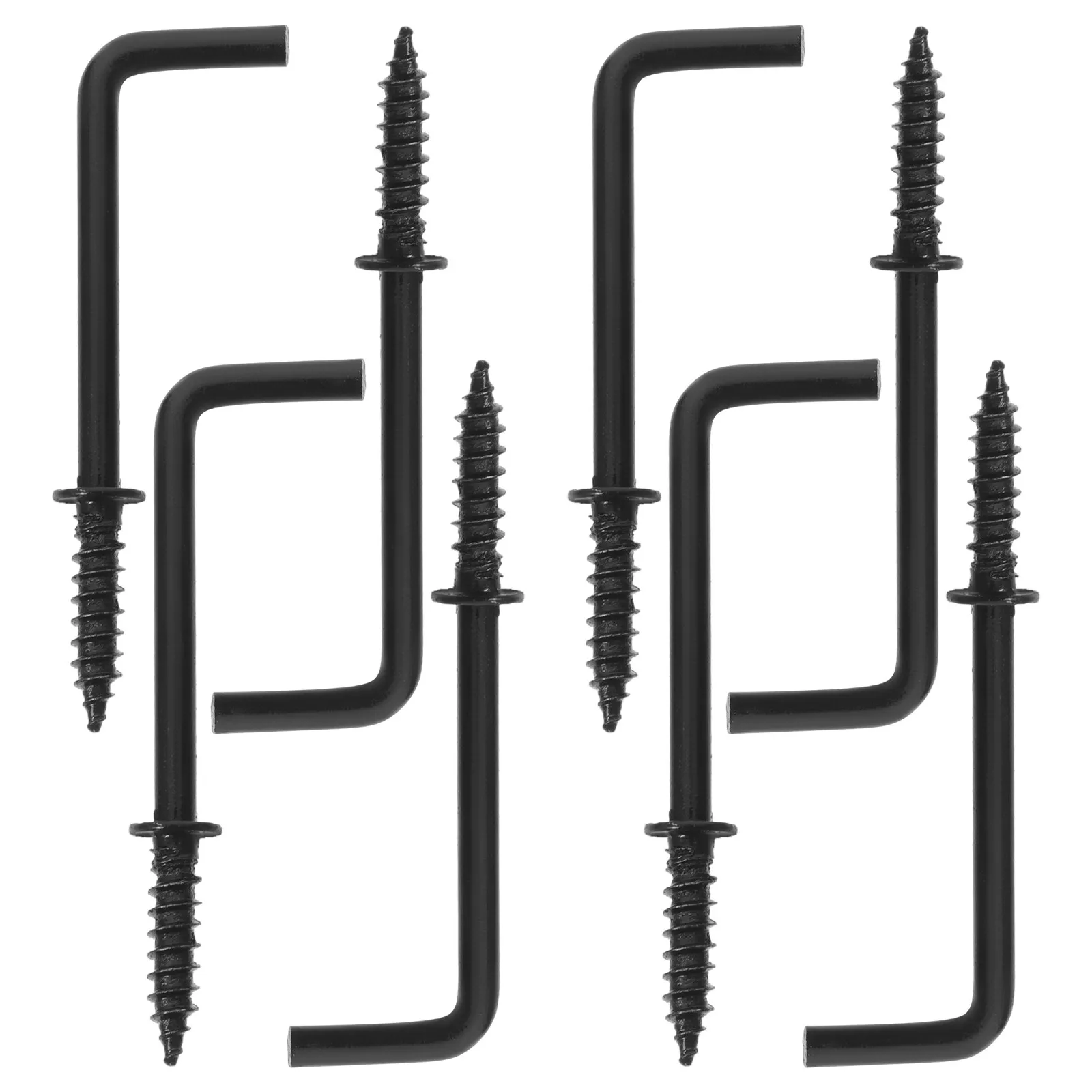 100Pcs Mini Right Angle L Hooks Metal Screw-in Self Tapping Secure Fixing Small Hanging Jewelry Picture Frame Bend Screw Hooks
