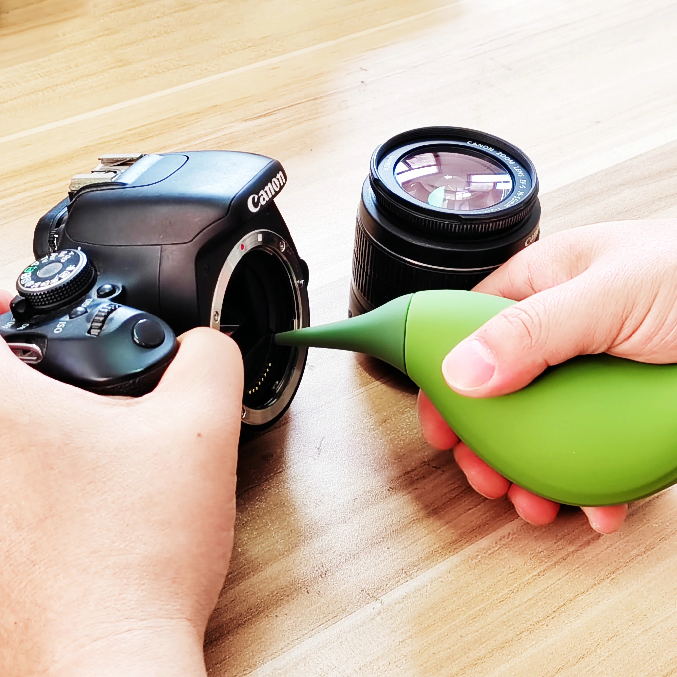 Herramienta de limpieza de polvo de cámara, soplador de aire para lente de cámara, herramienta de reparación de limpieza de teléfono móvil