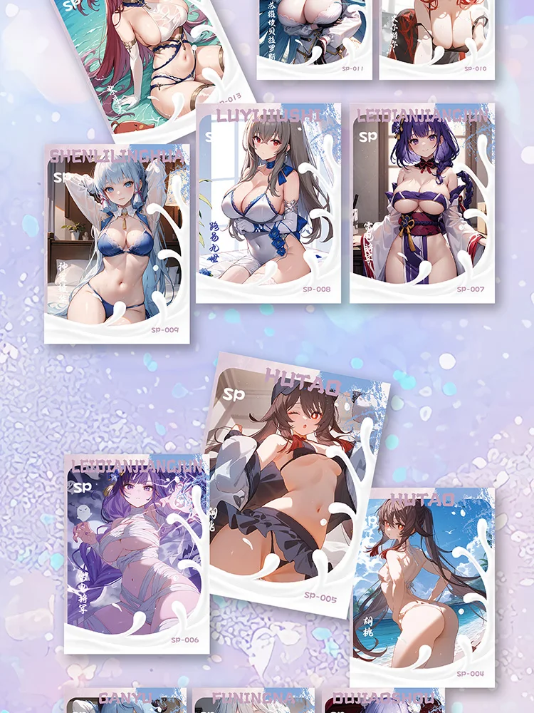 Wholesale 36boxes Goddes Story Cards Fuka:A Love Story in the Sea of ​​Heart Cards Rare Temperature sensor card Anime Goddess