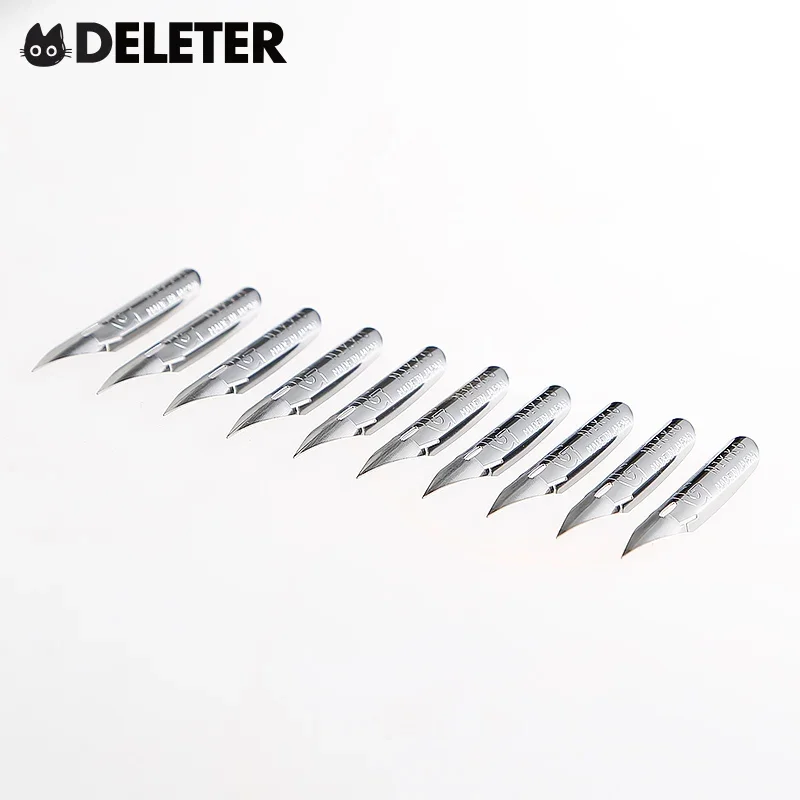 

10PCS TOP Japan Deleter Series Comic D Tib Dip Pen Tib Nib Set