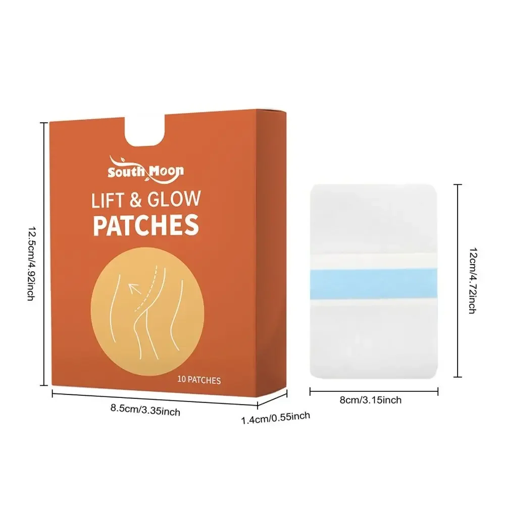10PCS Hot Onzichtbare Dij Lift Tape Waterdicht Zweetbestendig Lift en Glow Patches Body Tape voor Vrouwen Huidverzorging