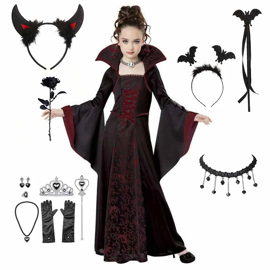 Girls' Gothic Vampire Tutu Costume 1