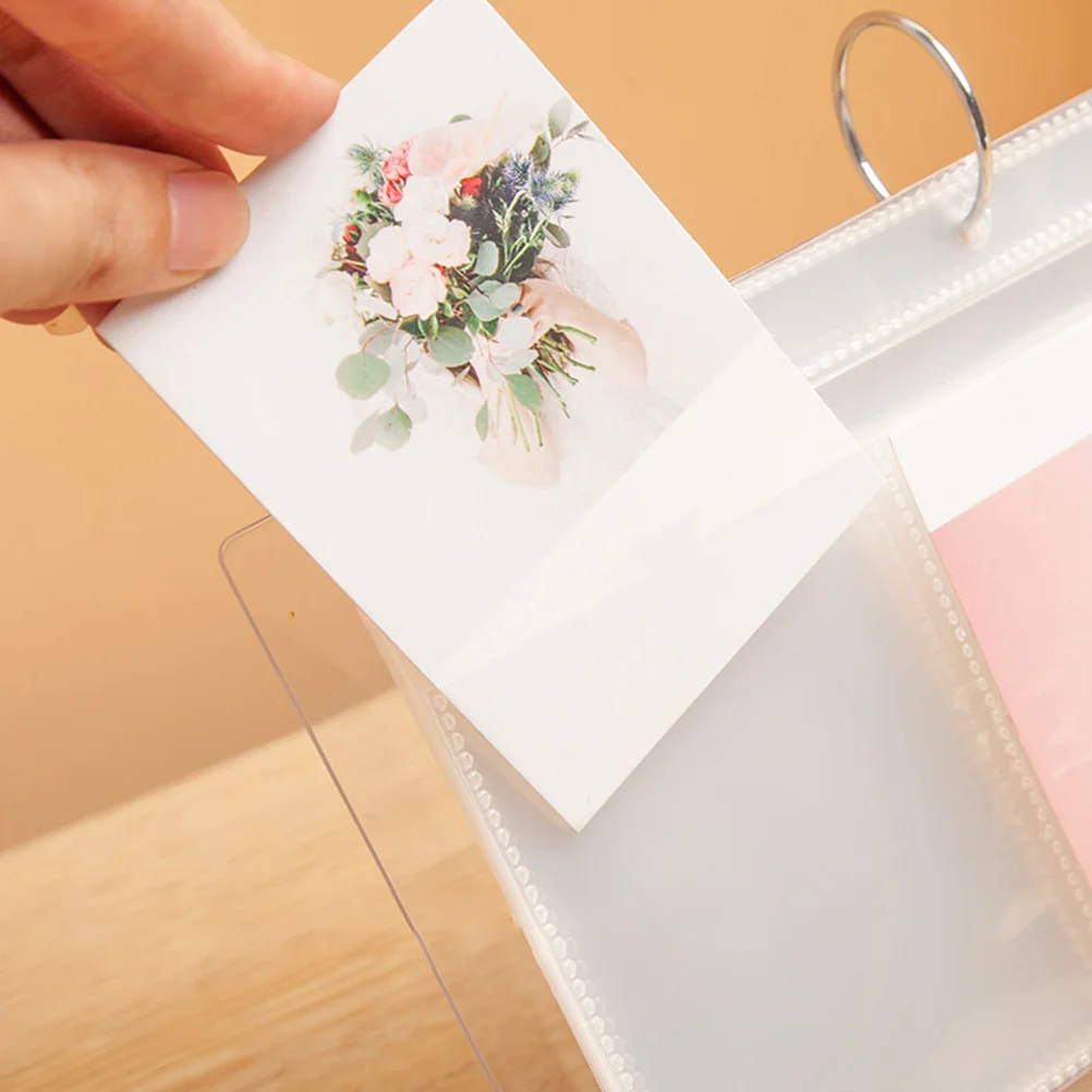 

Mini Photo Album Transparent Acrylic Flip-Up Calendar Style Travel Record Tabletop Photo Calendar Desktop Picture Collection