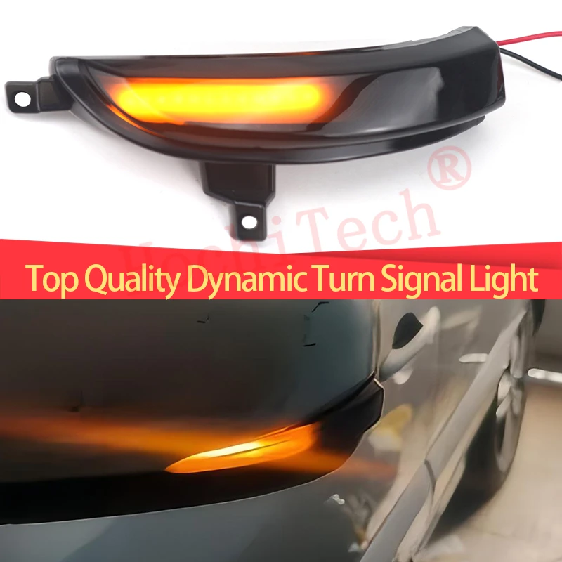 Dynamic Scroll LED Turn Signal Light Sequential Rearview Mirror Blinker Light for Renault Samsung QM5 Facelift 2012-2016 2017
