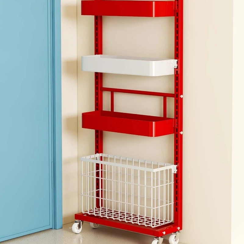 Storage rack behind the entrance door, bedroom, living room, snack cart, bathroom, bathroom, kitchen, and behind the door
