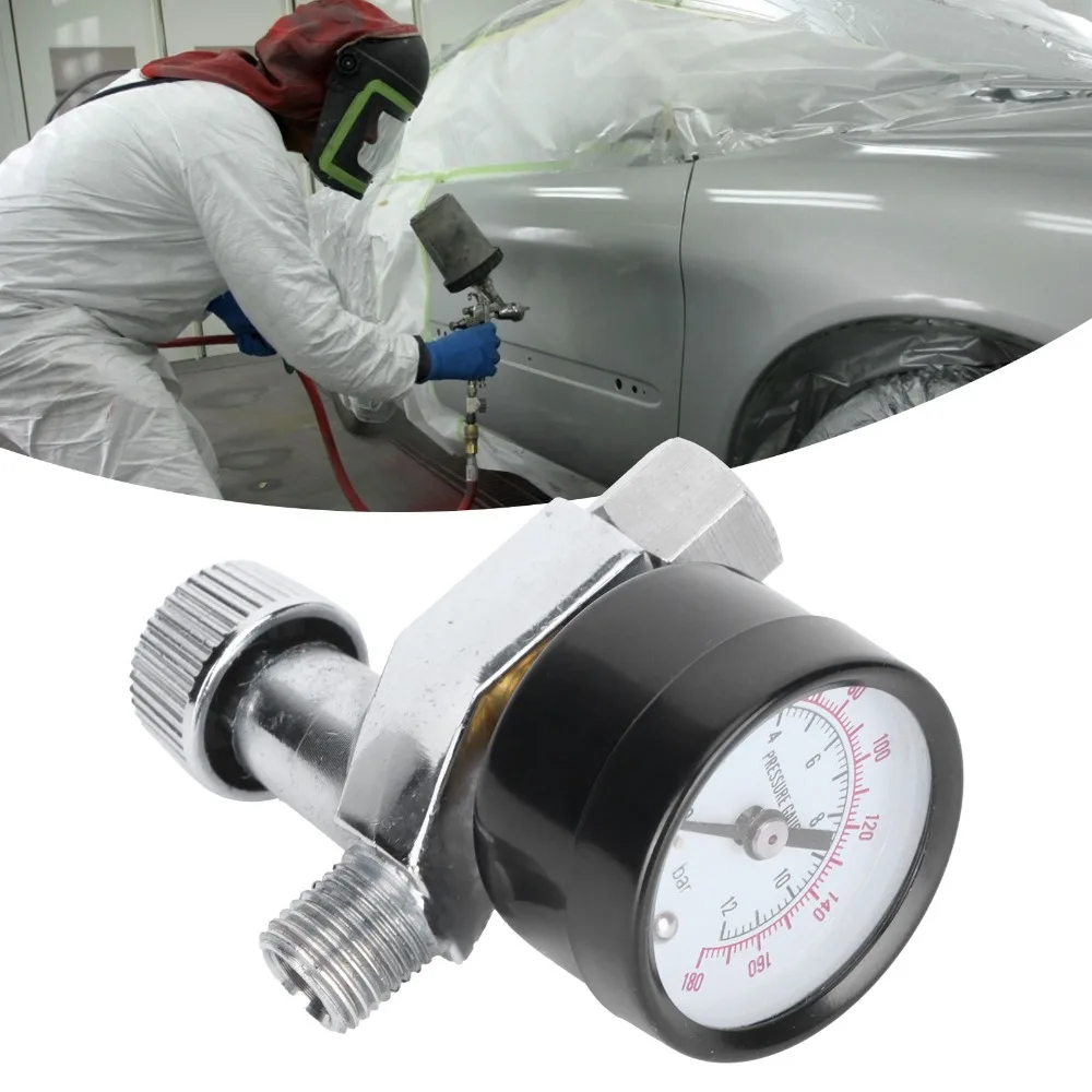 0-180 PSI Range Air Pressure Regulator Sensitive Precision Adjustable Air Regulator Pneumatic Tool Regulator Spray Painting Guns