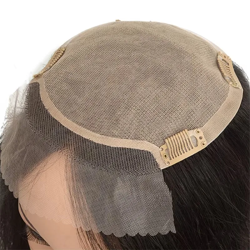 Peruka z jedwabną bazą STL6*6.5, najlepiej sprzedająca się, z jedwabnym topem, dla kobiet.