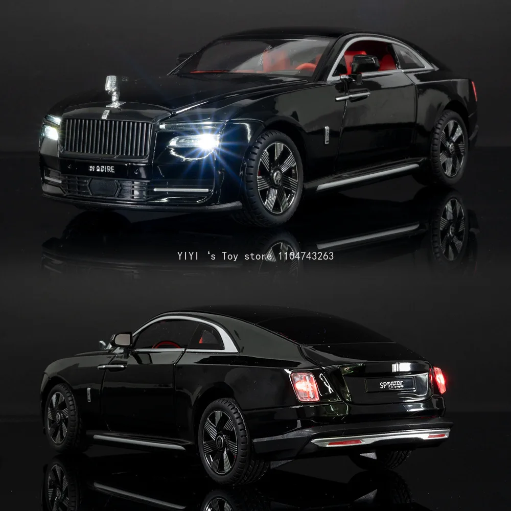 1:24 Rolls Royces Spectreโลหะผสมใหม่EnergyรถDiecastโลหะLuxyรถชาร์จรุ่นรถเสียงและแสงเด็กToyGift30