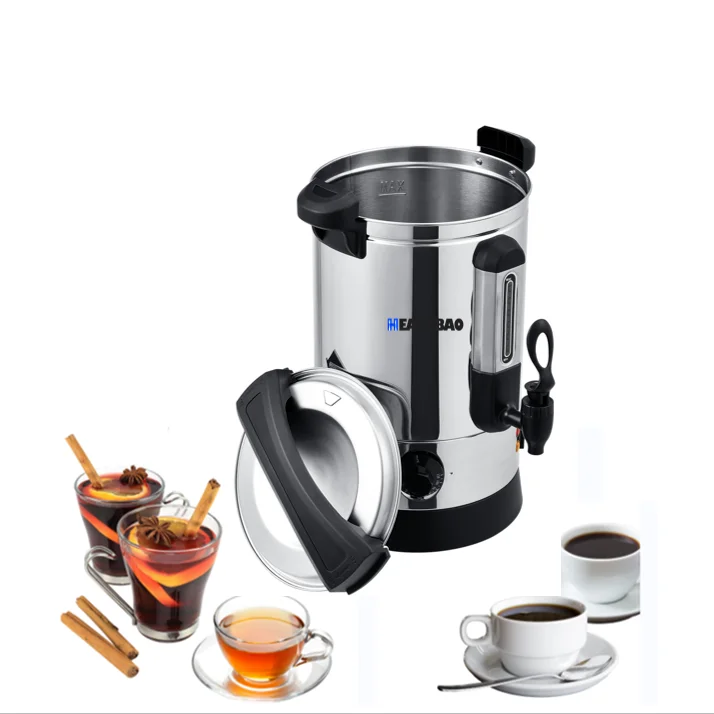 

Heavybao Electric Double Layer Commercial Coffee Tea Catering Drinking Boiler Coffee Urn Water Urn With Filter